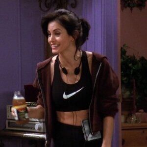 ASO Monica Friends Vintage Nike‎ Logo Sports Bra Size XS